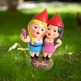 gartenzwerg zwergin zwergefrau freundin gartenfigur dekofigur geschenkfigur geschenk geschenkidee partnergeschenk