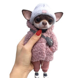 hund dekofigur welpe hundebaby hundejacke hundstofftier
