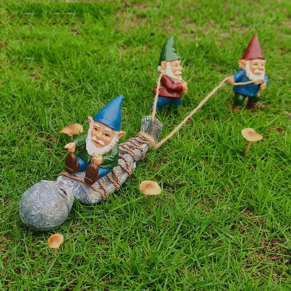 gartenfigur alien gefesselt von gartenzwerg dekofigur lustiges-geschenk