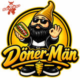 Gartenzwerg Döner-Män 32cm Kebab-Chef mit Dönertasche