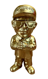 Dekofigur Actionfigur Gartenfigur Eazy Eric Wright NWA Compton Hip Hop Legende Gold Staute