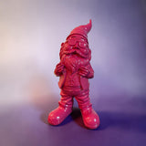 SEWAS Gartenzwerg gartenfigur pink pink-glossy gnome gardengnome dekofigur