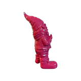 SEWAS Gartenzwerg gartenfigur pink pink-glossy gnome gardengnome dekofigur
