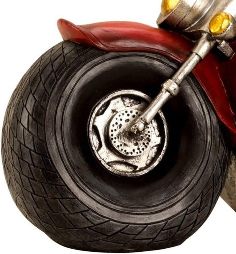 gartenzwerg rocker biker bier gartendeko gartenfigur motorrad-rocker_35cm