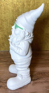 Gartenzwerg Weiß pastell grün violett gartenfigur dekofigur wetterfest SEWAS