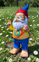 gartenzwerg hippie kiffer dekofigur gartenfigur gnome garden-gnome 
