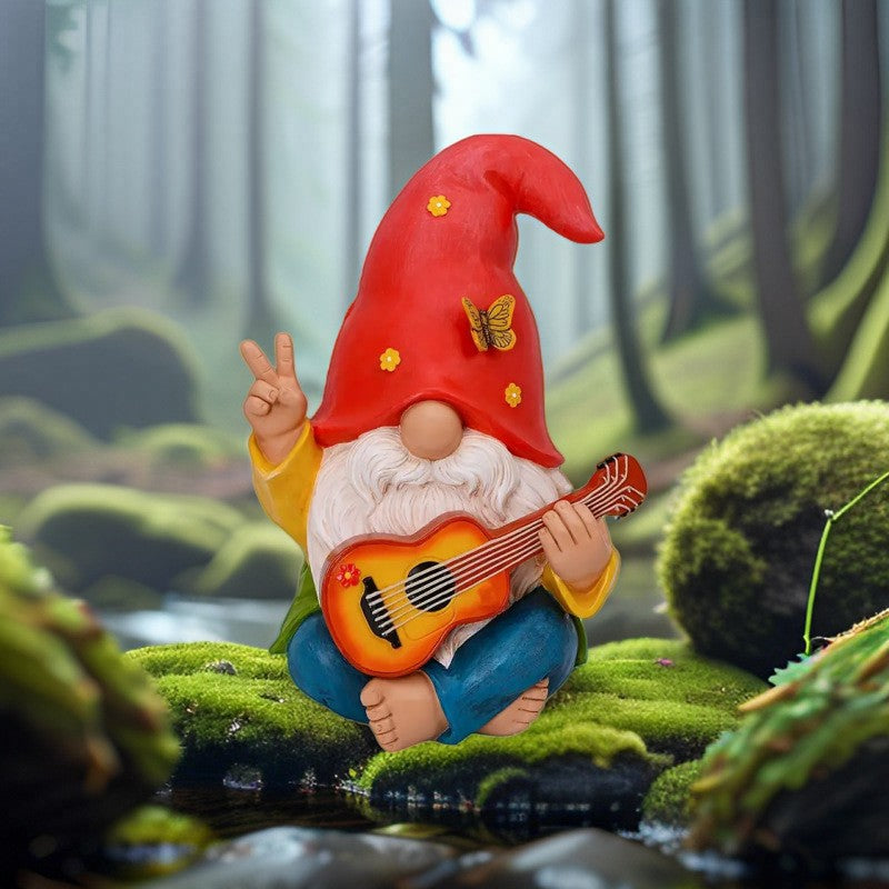 gartenzwerg mit gitarre musiker-zwerg wichtel-mit-gitarre 