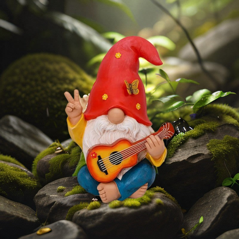 gartenzwerg mit gitarre musiker-zwerg wichtel-mit-gitarre 