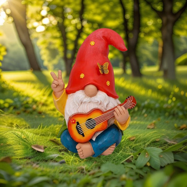 gartenzwerg mit gitarre musiker-zwerg wichtel-mit-gitarre 