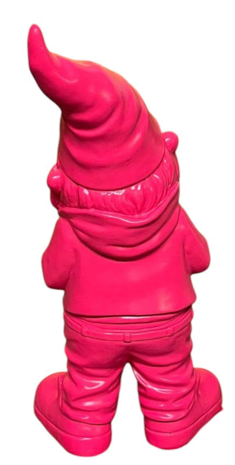 Gartenzwerg Pink Gold lustig Pride wetterfest Dekofigur SEWAS