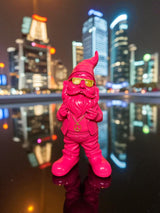 Gartenzwerg Pink Gold lustig Pride wetterfest Dekofigur SEWAS