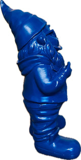 Gartenzwerg blau gartenfigur garden gnome wichtel wetterfest Dekofigur SEWAS