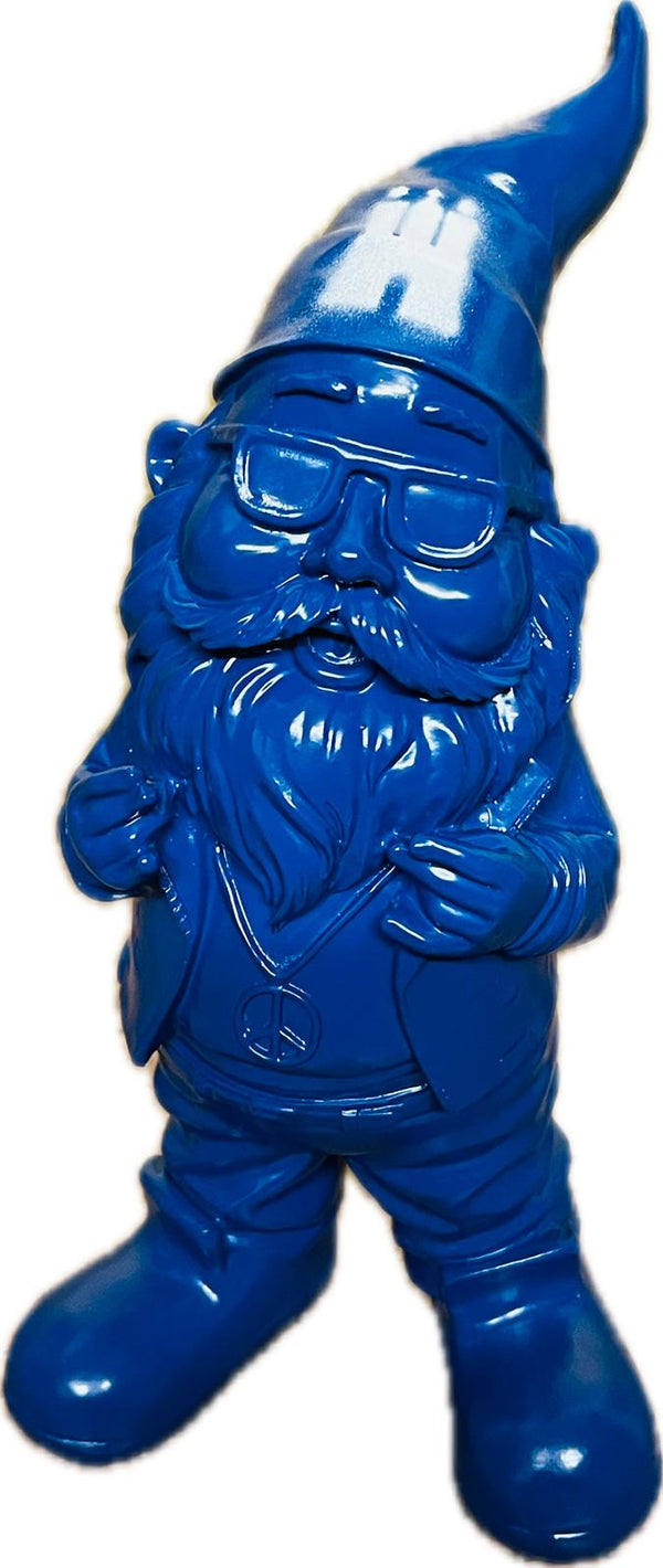 Gartenzwerg blau weiss hamburg wappen gartenfigur garden gnome wichtel wetterfest Dekofigur SEWAS