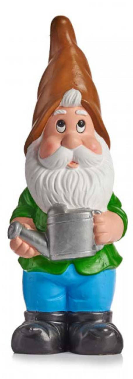 Gartenzwerg Gartenfigur 50cm groß Mütze Braun Gießkanne Wichtel SEWAS