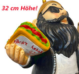 gartenzwerg zwerg mit döner dönermann dekofigur döner kebab figur sewas gartenzwerge