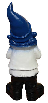 Gartenzwerg gartenfigur groß rocker 40cm welcome deko haustür deko willkommensschild schwarz-weiß-blau