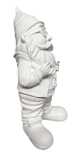 Gartenzwerg Weiß gartenfigur dekofigur wetterfest dekofigur geschenkidee weihnachtsdeko weihnachtsmann SEWAS