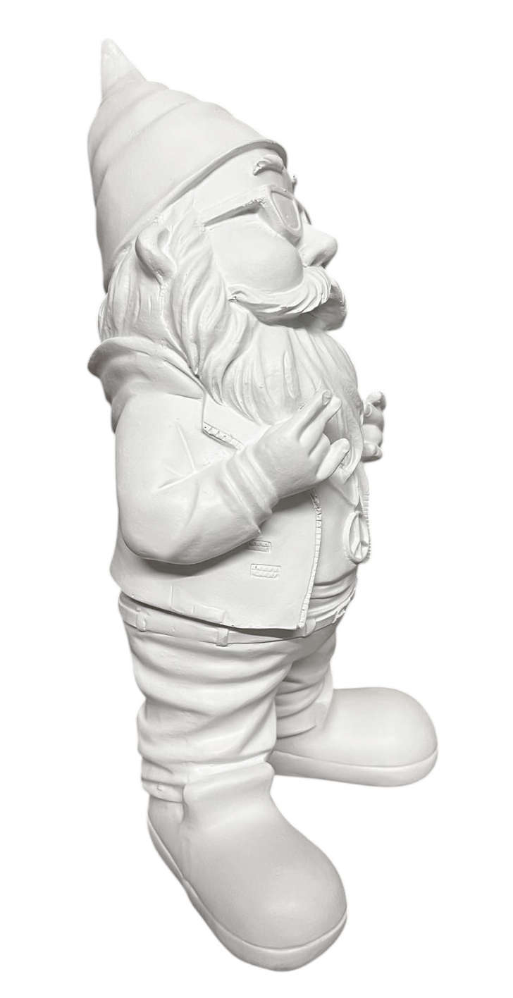 Gartenzwerg Weiß gartenfigur dekofigur wetterfest dekofigur geschenkidee weihnachtsdeko weihnachtsmann SEWAS