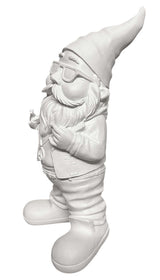 Gartenzwerg Weiß gartenfigur dekofigur wetterfest dekofigur geschenkidee weihnachtsdeko weihnachtsmann SEWAS