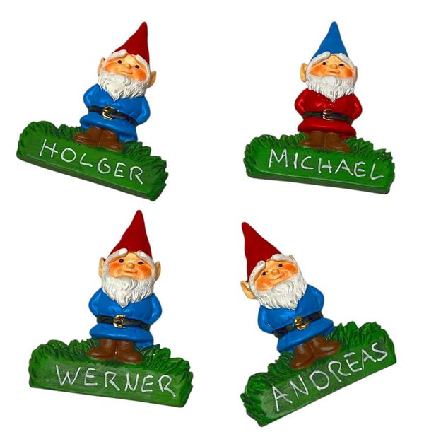 gartenzwerg magnet mit wunschname personalisierbar geschekidee namensgeschenk