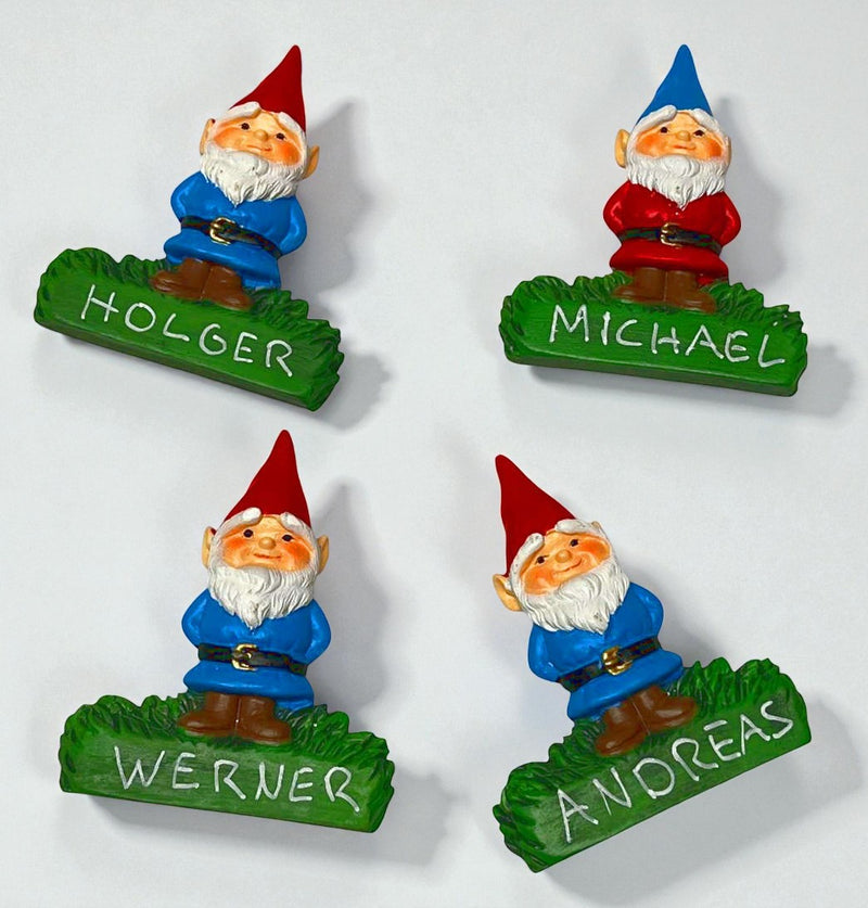 gartenzwerg magnet mit wunschname personalisierbar geschekidee namensgeschenk