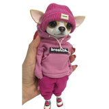 hund dekofigur welpe hundebaby hundejacke hundstofftier