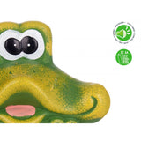 Dekofigur Frosch Soundeffekt Gartendeko Innendeko 30cm Grün SEWAS