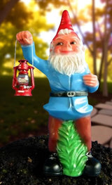 Gartenzwerg 100cm XXL groß lustig gartenlampe LED PVC wetterfest Zombie gartenfigur lustiges Geschenk Spaßgeschenk