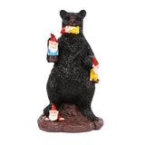 gartenzwerg bär dekofigur gartenfigur geschenkidee gartenzwerge tierfigur tierdeko tierdekorattion braunbär kunsthandwerk